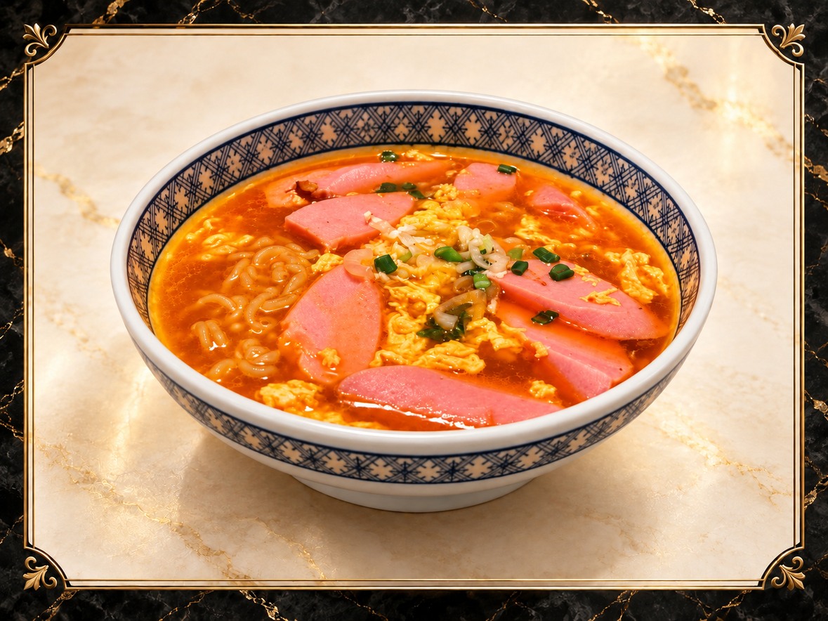 辛ラーメンのお食事写真
